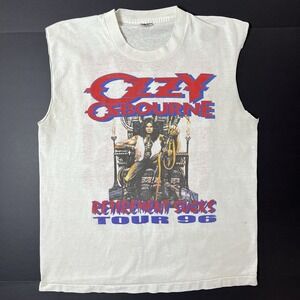 Vintage 1996 Ozzy Osbourne Retirement Sucks Tour TShirt Single Stitch L 90s Rock